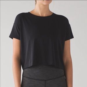 Lululemon Cates Crop Tee NWOT
